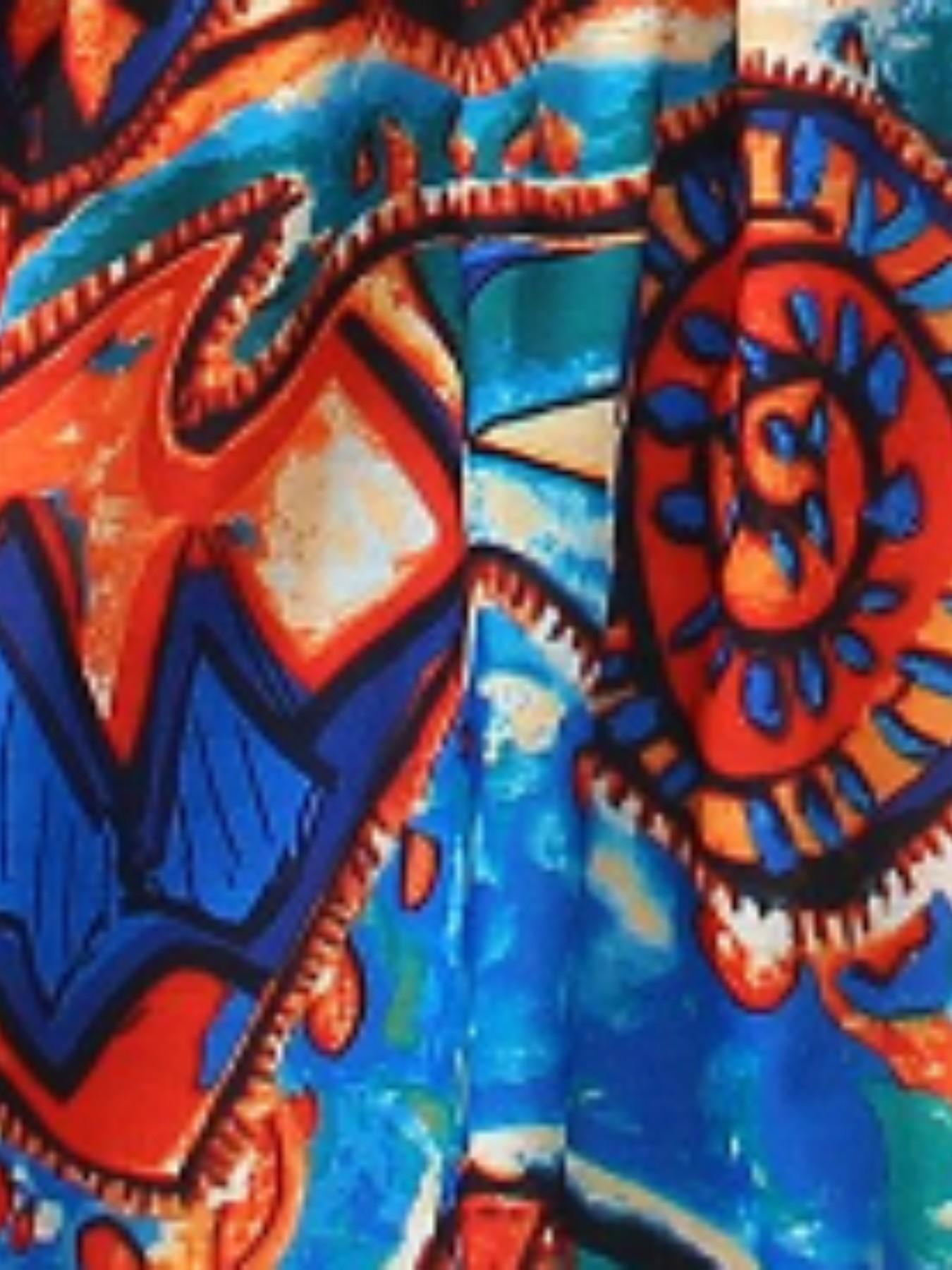 Girls' Ethnic Style Halter Dress, Knee-Length Ditsy Floral Dress, Casual Fitted Dress, Spring Summer Essential