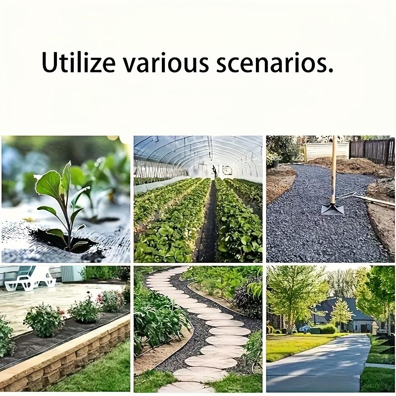Weed Control Fabric, Permeable and Breathable, Effective Weeding, Garden Yard Lawn Cover, Easy Installation, Durable Multi-Use