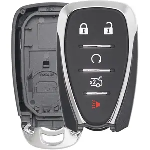 Key Fob Shell Case Replacement Fits for Chevy Malibu Cruze Camaro Chevrolet Traverse Blazer Equinox 2016-2022 Keyless Entry Remote Control 5 Button Pad Cover (HYQ4EA HYQ4AA)Gift