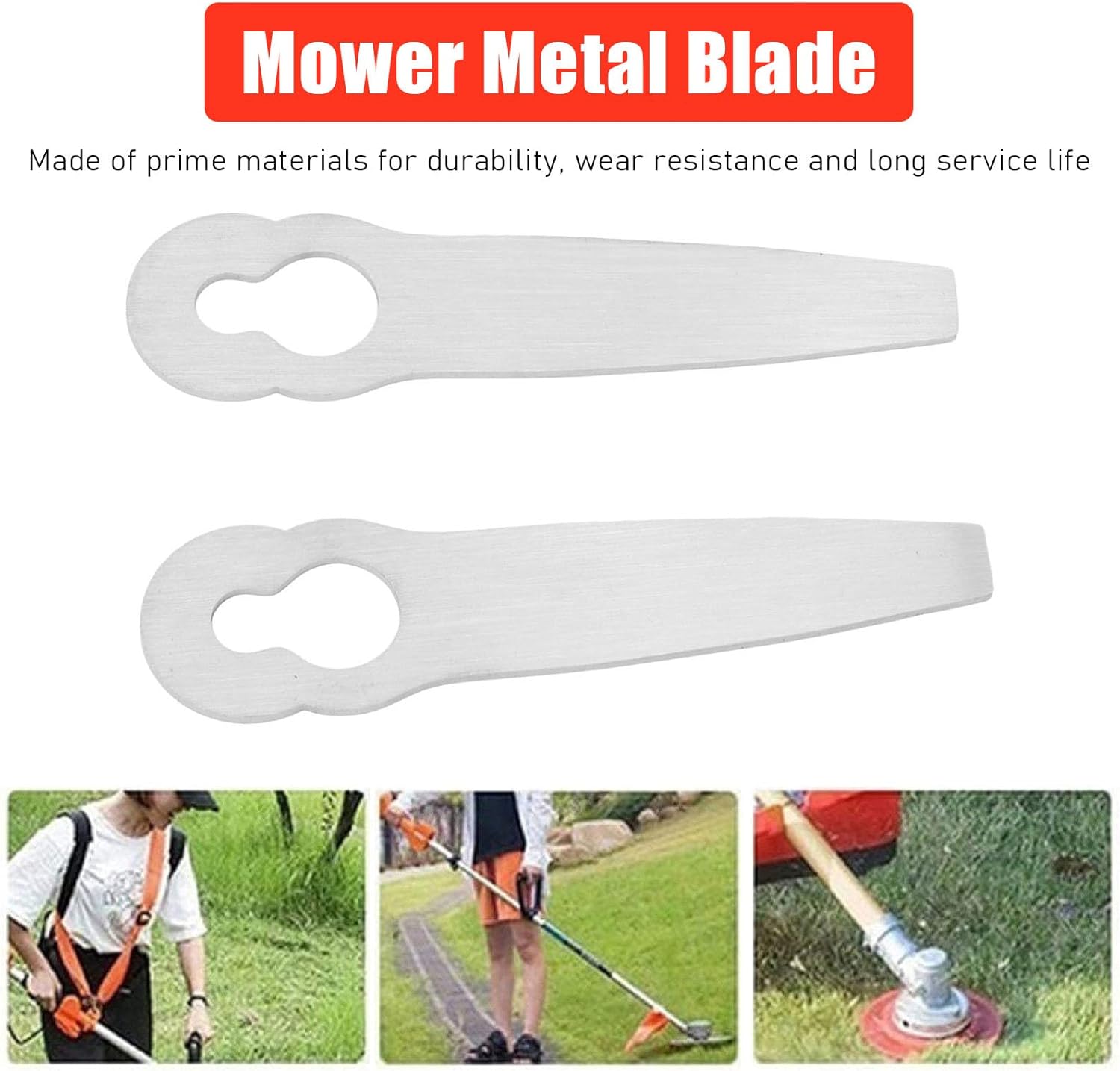 10pcs Lawn Mower Metal Blade Replacement Mowing Blade for 2 2 for 45 Lawn Mower Metal Blade Mower