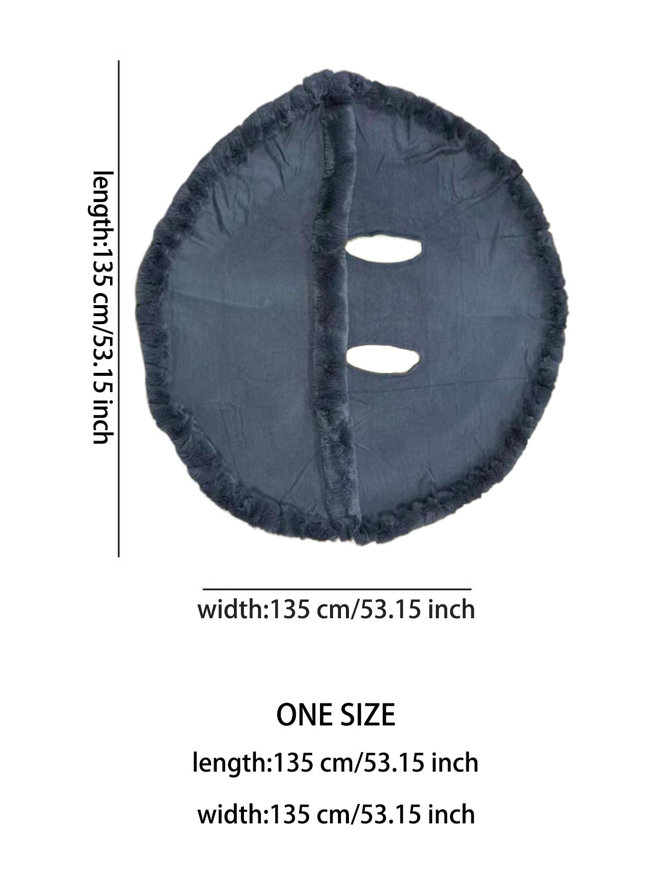 Women's Elegant Fashion Solid Color Thick Shawl, Fluffy Soft Scarf, Warm Fall & Winter Accessory, Fitted Style, Plain Pattern, Perfect for Cold Weather