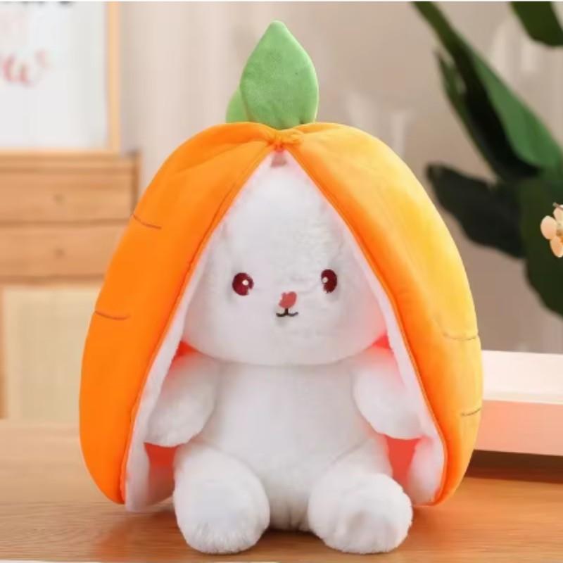 Cute Fruit Rabbit Plush Pillow Toy, Adorable Filled Doll, Perfect Gift for Girls, Birthday Present, Room Decoration