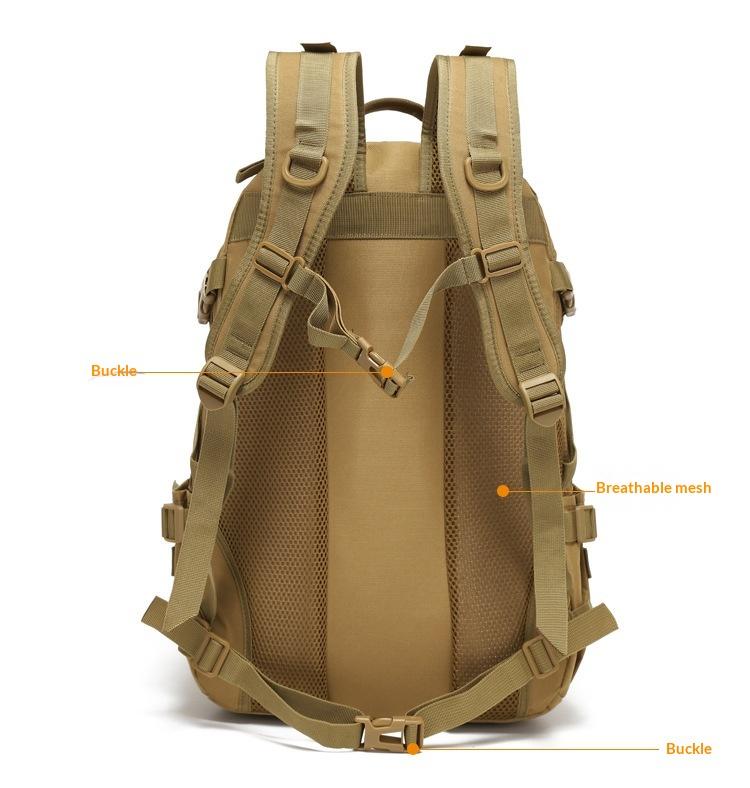 Military-Style Tactical Backpack for Men, Durable Multi-Functional Outdoor Survival Daypack, Ideal for Camping, Hunting, Hiking and On-the-Road All-Terrain Adventures