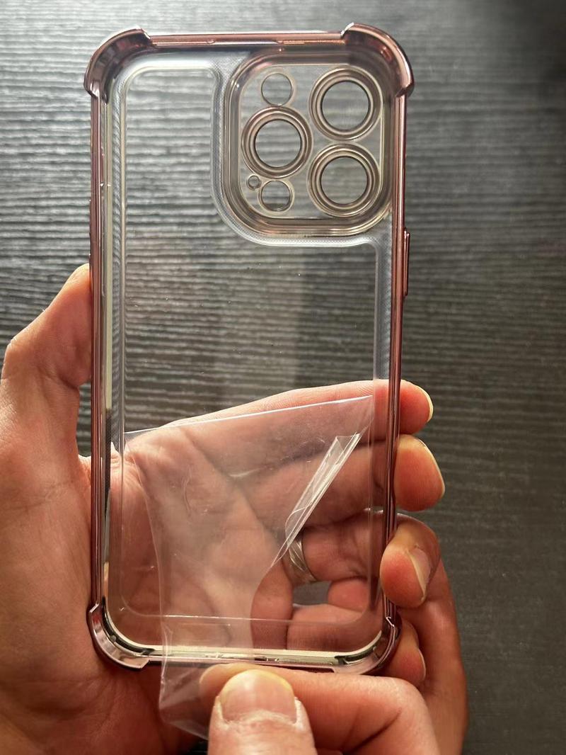 NganGee Clear Sticky Holder Phone Case with Four Corners Air Cushion Lens Protection Film Fit for iPhone 16ProMax iPhone 16Pro iPhone 16Plus iPhone16