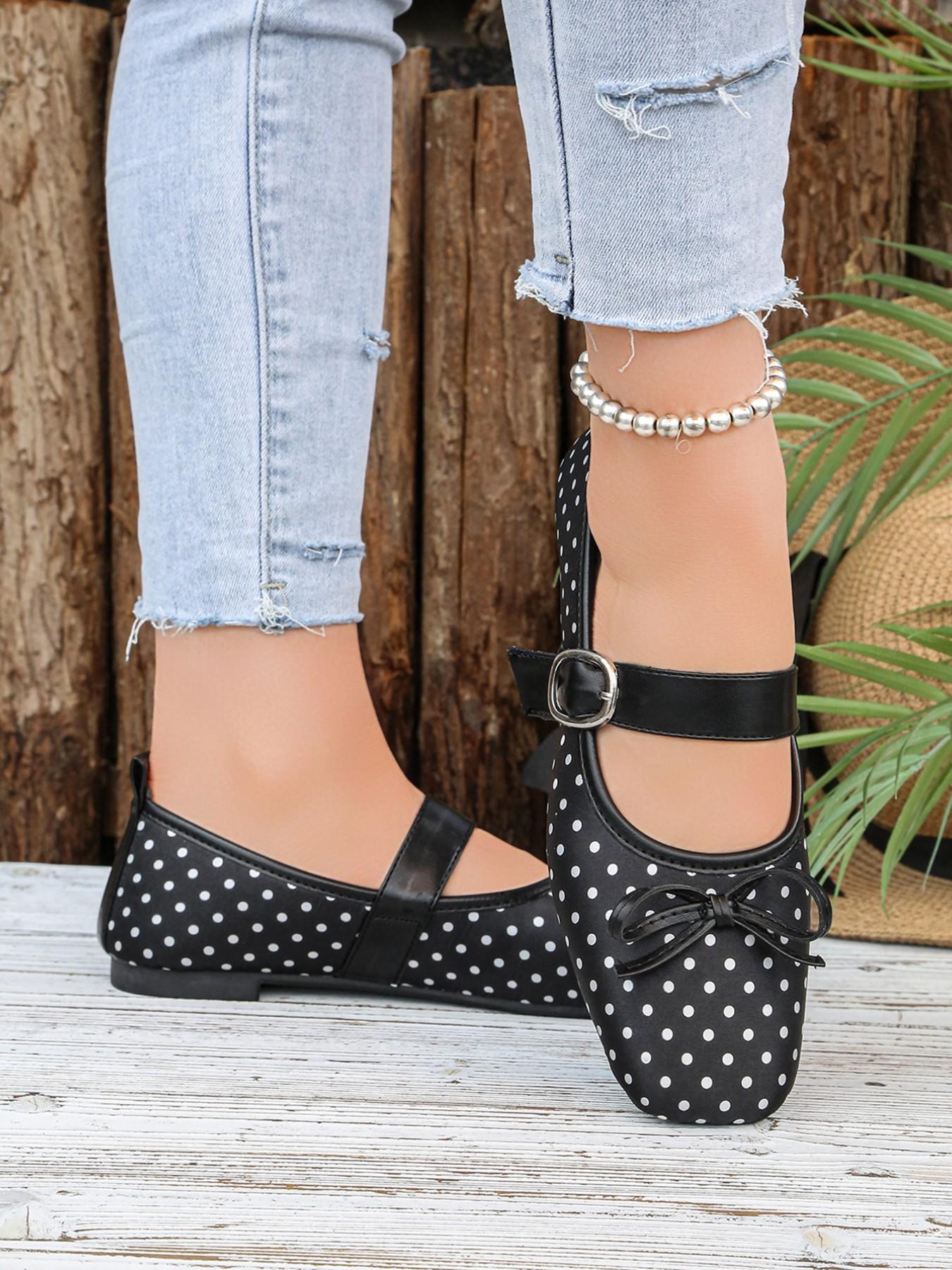 2026 New Polka Dot Mary Jane Shoes, Vintage Versatile, Soft Sole Comfortable, All Seasons Wearable