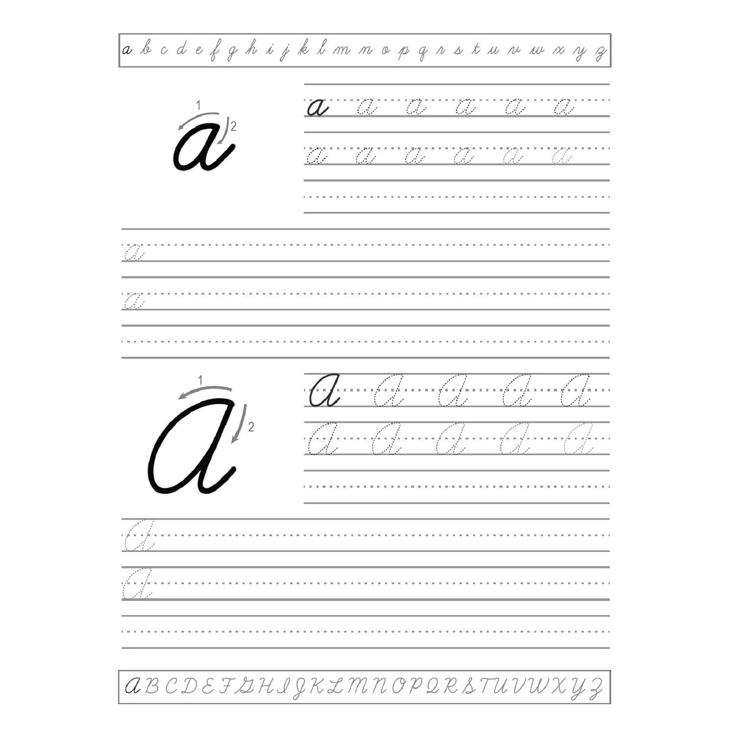 Cursive Handwriting Workbook for  Ages 10-12, Grades 5-7: Cool Science Facts Cursive Letter Tracing Book for Beginners for Homeschool or Classroom Practice - Paperback