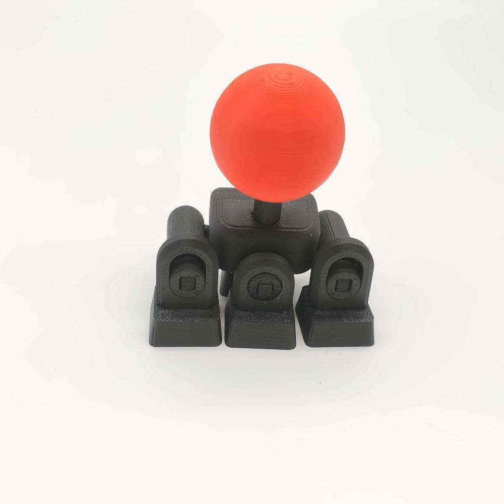 3D Printed Joystick-Design Creative Keycaps, Arcade-Look PLA Plastic Replacement Caps for Mechanical Keyboard Cherry MX Keys, WASD & Arrow Key Decor for Street Fighter Gaming Setup