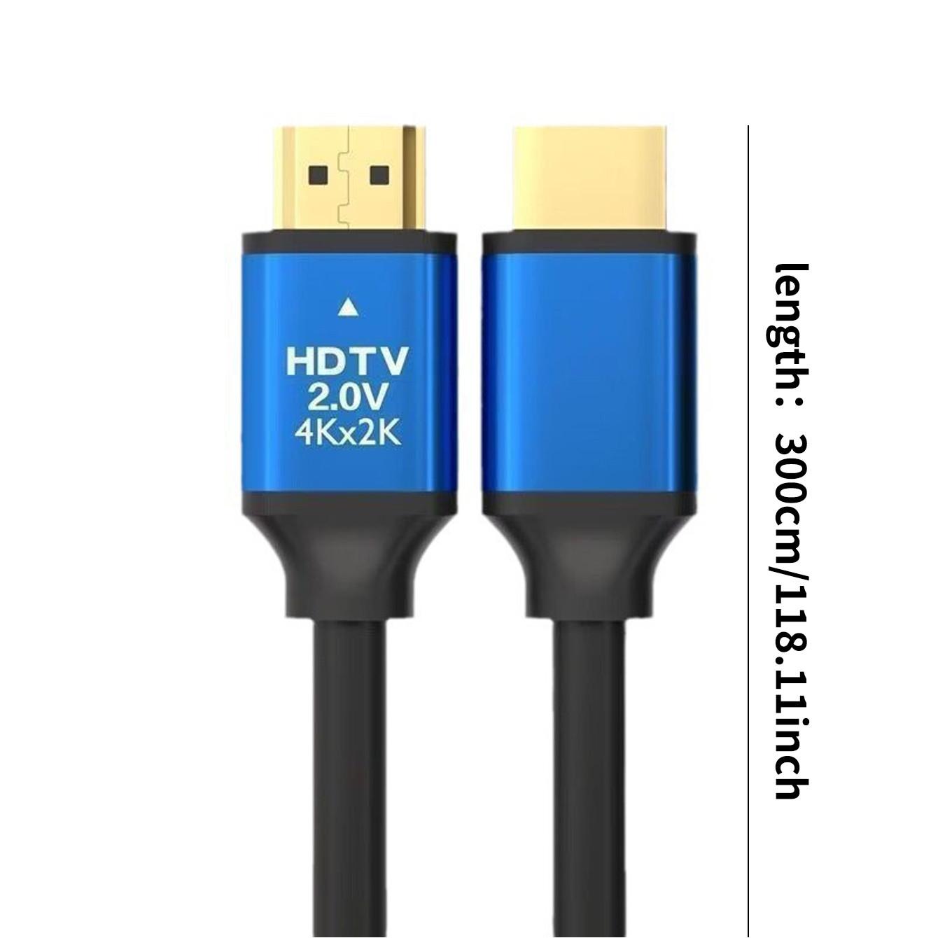 10 Feet 4K Ultra HD TV Cable, 4K High-Speed 2.0 Cable, Supports 4K@60hz, Compatible with Monitors, Projectors, Set-Top Boxes, Laptops