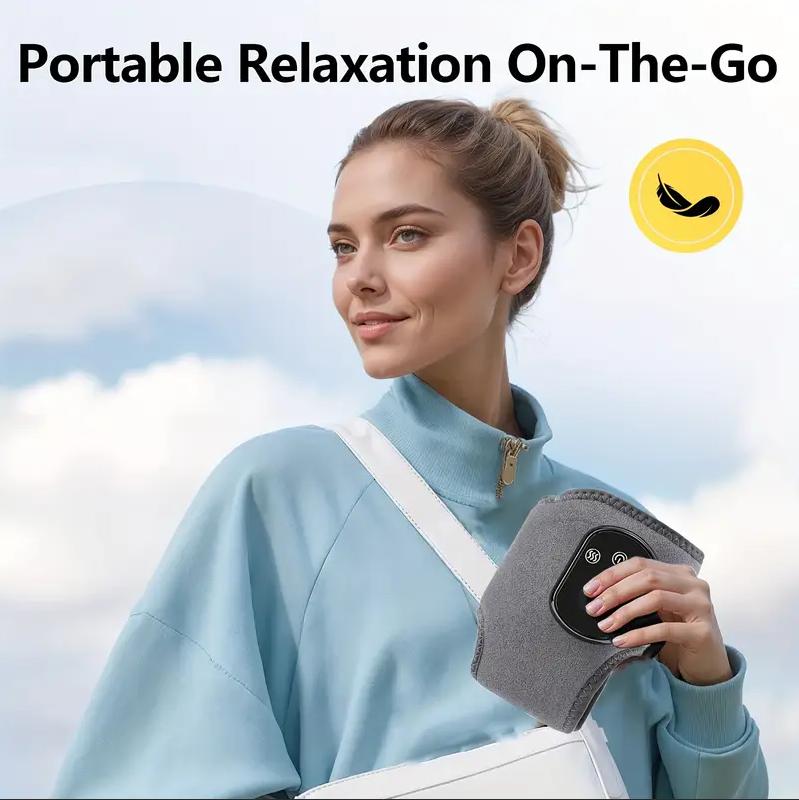 Foot Massager, 3-in-1 Foot Revive Massager, Cordless Heated Ankle Wrap with 3 Vibration Mode, 5 Heat Levels for Achilles Tendinitis And Plantar Fasciitis (2pcs)