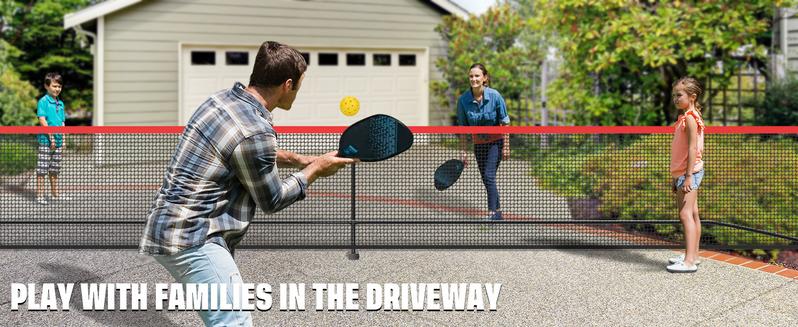 【Holiday Haul】BAGAIL Portable Pickleball Net Set, 22 FT Regulation Size Pickle Ball Net with Ball Collector, Carry Bag, Easy Setup for Outdoor Indoor Driveway family sport Training Equipment Baseball Bat