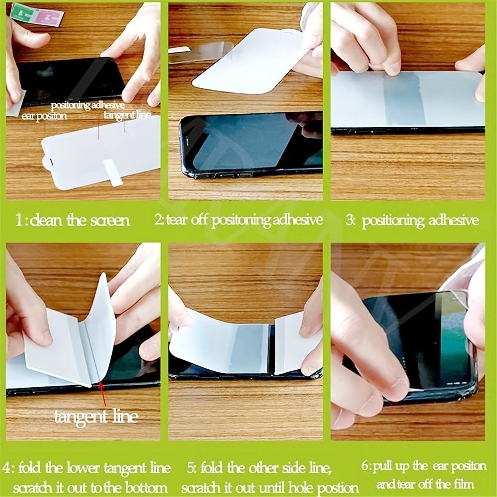 Full Coverage Water Gel Screen Protector for S20 S21 S22 S23 S24 Ultra Plus A54 A53 A52 A51, 4 Pack Flexible and Durable