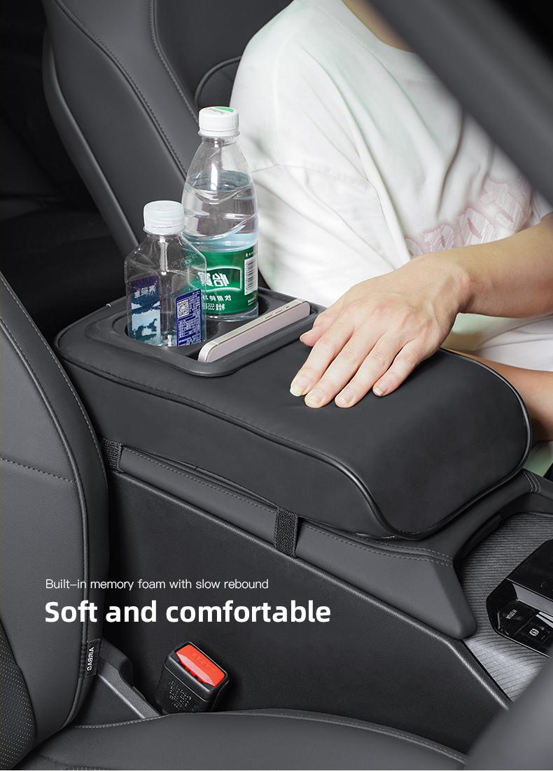 Car Center Console Armrest Pad, Car Armrest Box Mat, Car Armrest Box Cup Holder,For Mazda 2 6 CX-5 CX-80 CX-70 CX-90 MX-30 CX-60 CX-50 CX-30 BT-50 e-TPV CX-3 CX-8 ATENZA CX-9 CX-7 MX-5 Mazda 5 3 RX-8