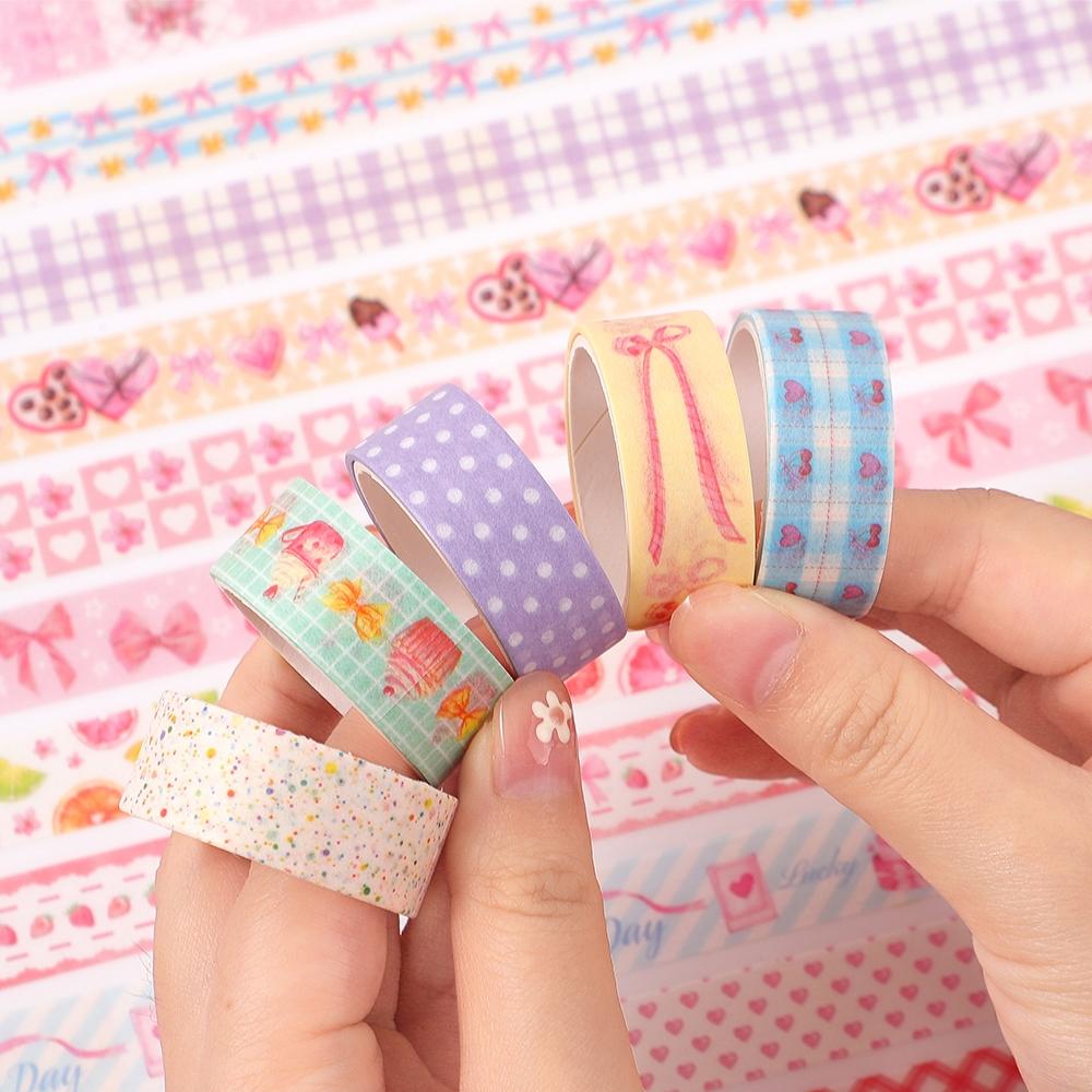 36 Rolls Pink Washi Tapes Set, Cute Butterfly, Gingham, Cherry & Dessert Pattern Decorative Masking Tapes for Scrapbooking, Journaling, DIY Crafts, Bullet Journal Supplies, Valentine's Day and Christmas Gifts, Scrapbook Materials