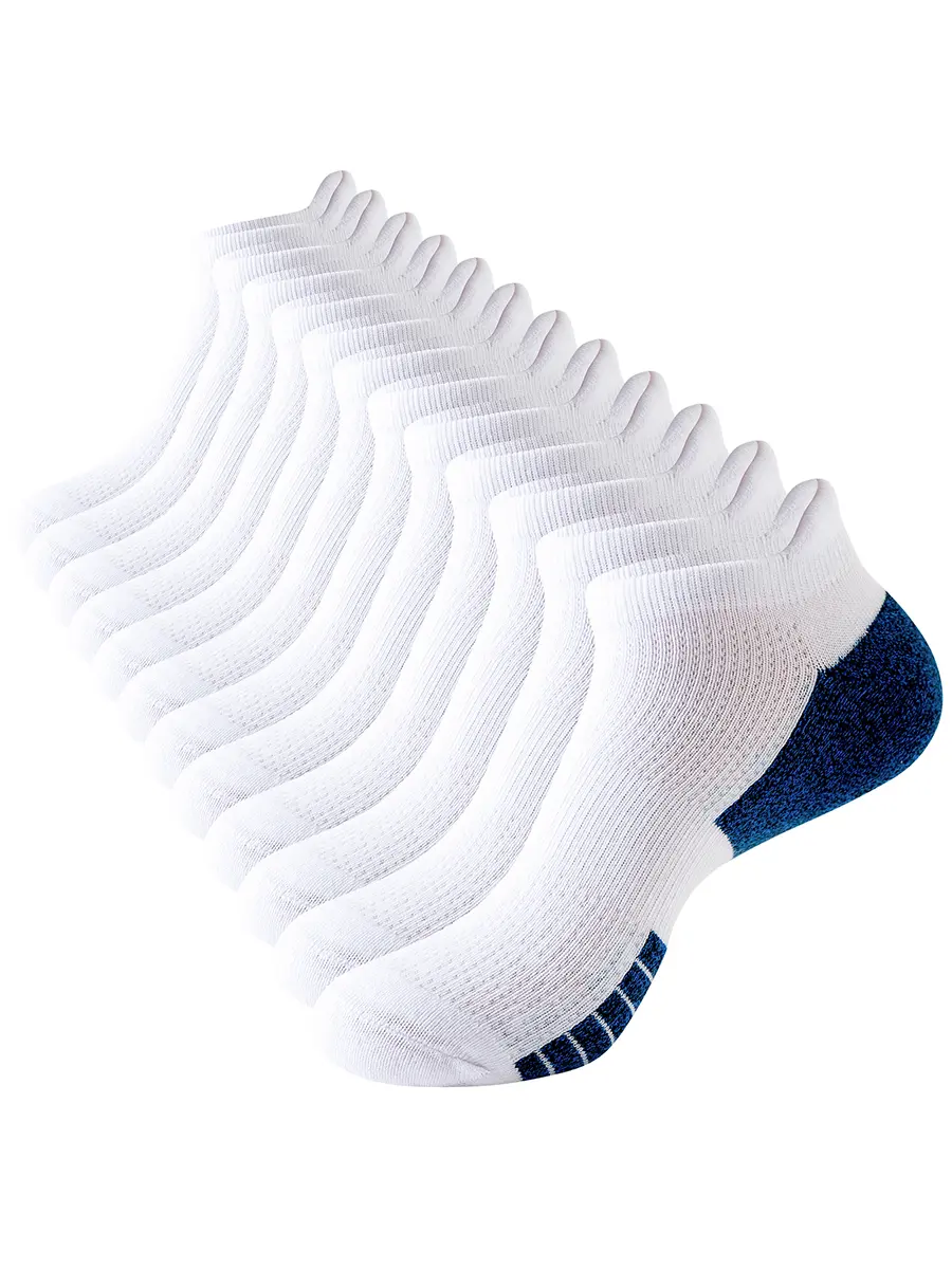 Sock Amazing 6 Pairs Unisex Premium Cotton Socks Soft Cushion No Show Sock Non Slip Low Cut Ankle Socks for Men Women Running