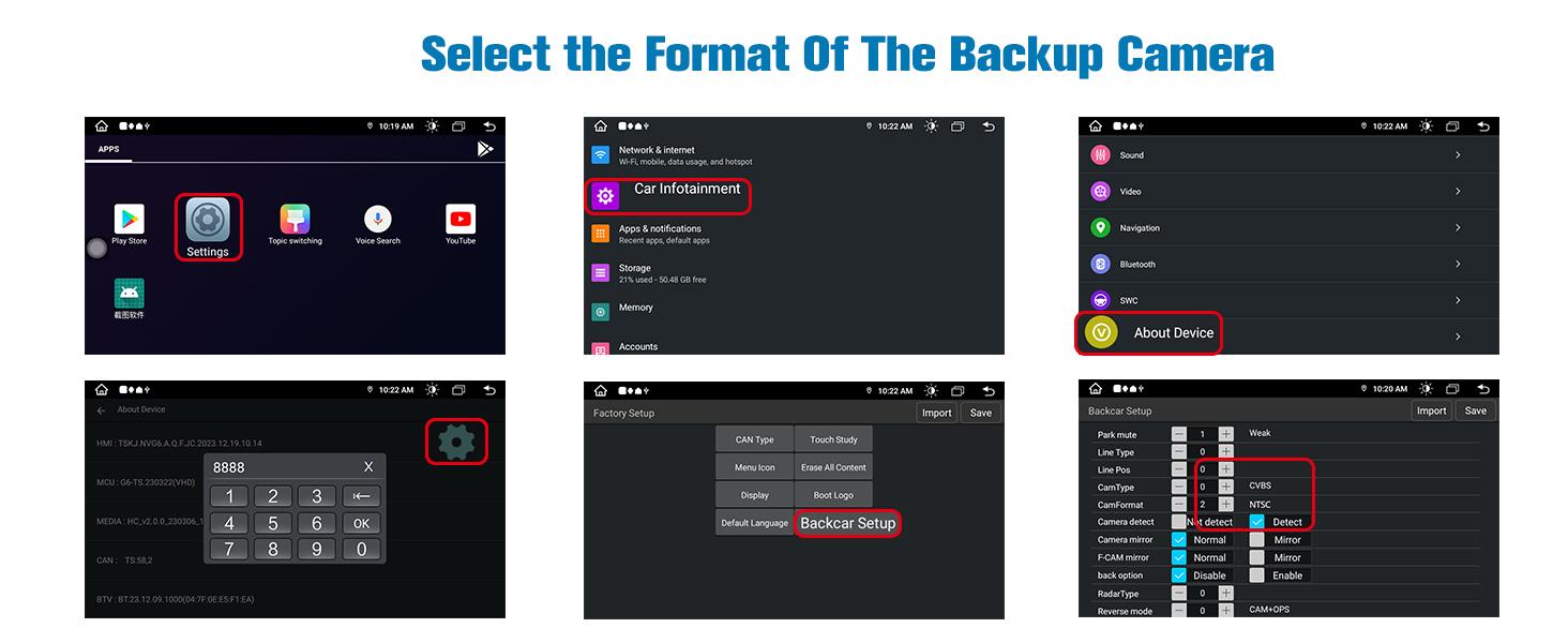 Car Stereo for Toyota Tacoma 2016-2021 touch screen has Android Auto Wireless Carplay, Bluetooth WIFI supports GPS Navigation