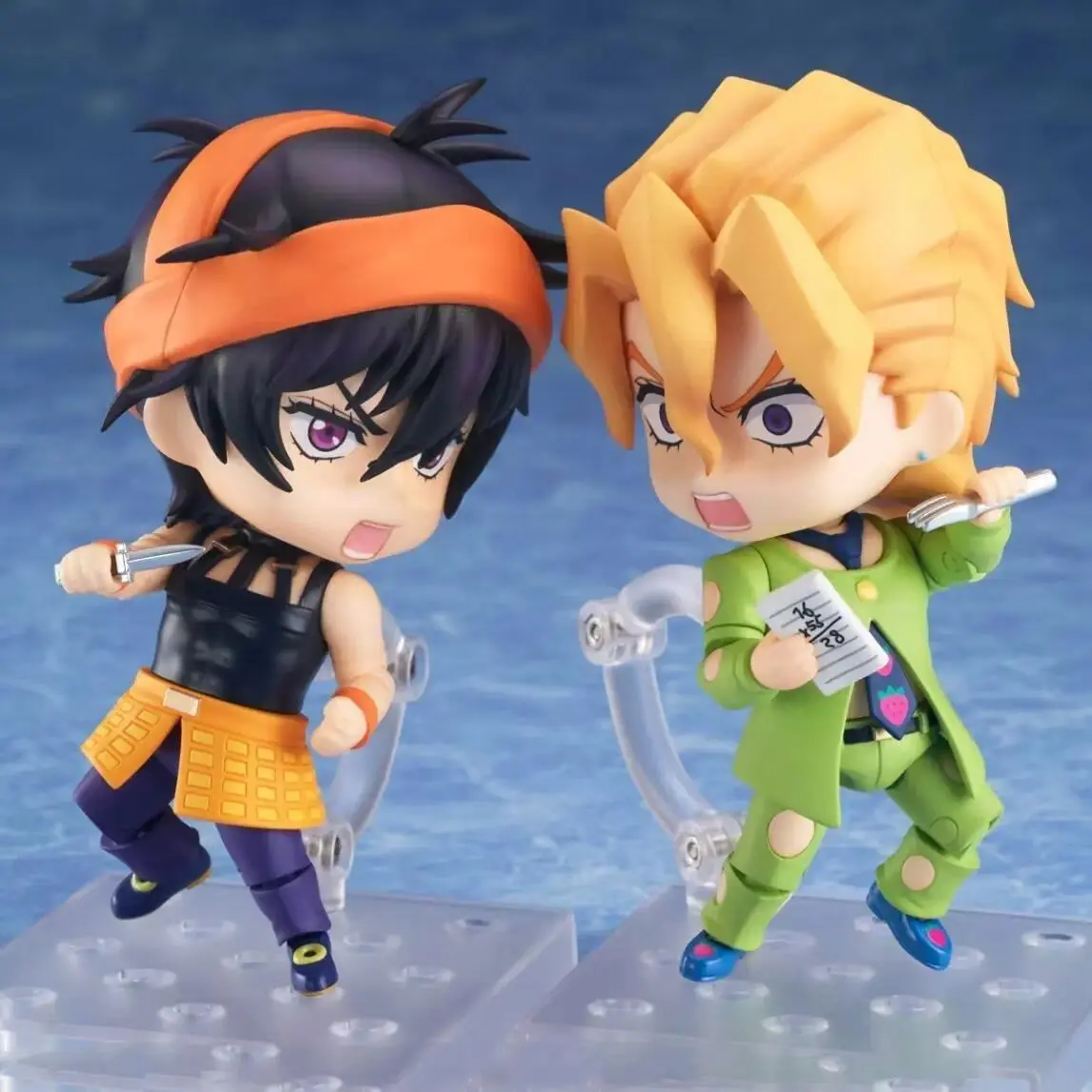 New 10CM Anime JoJo's Bizarre Adventure Ghirga Fugo Q Version Joint replaceable Action Figures PVC Model Desk Decor Toy Gifts Popular toys 2026 Hot selling toys