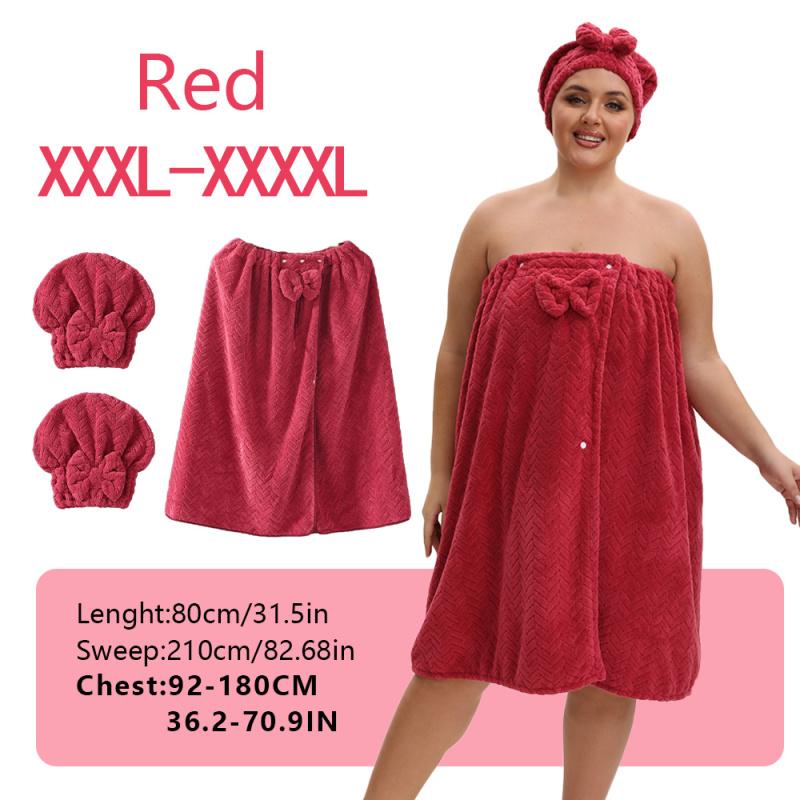 3-piece Set Extra-Large Bath Skirt + Princess Shower Cap,  Sizes 80*210Cm350Gsm, Thickened Bath Skirt, Ideal For Home Use, Adjustable With Suitable For M-XXXXL, Travel, Sauna, And Spa, Dimensions 31.49*82.67In