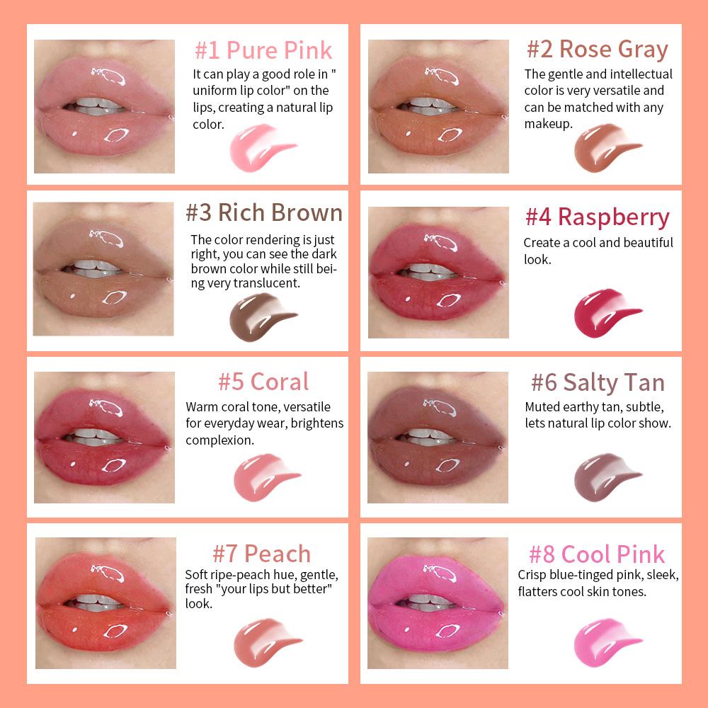 Moisturizing Lip Tint, Peptide Lip Tints, 4 Counts/set Hydrating Glossy Lip Glaze Stick, Plumping Summer Fridays Lip Care Lip Balm for Girls & Women, Cosmetic, Daily Makeup, Lip Care, Moisturize