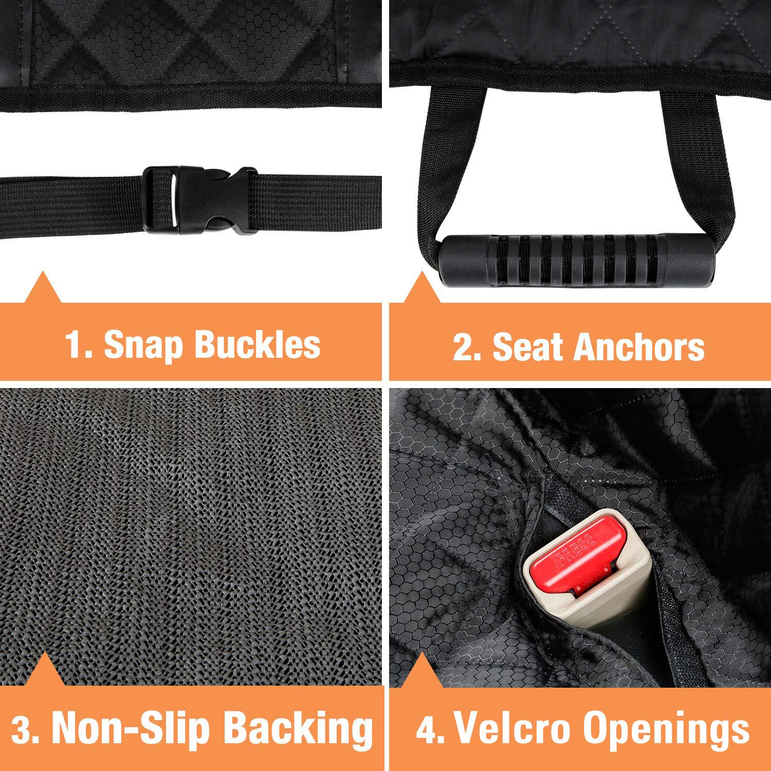 Waterproof Dog Back Seat Cover for Cars & SUVs | Non-Slip Scratchproof Protector