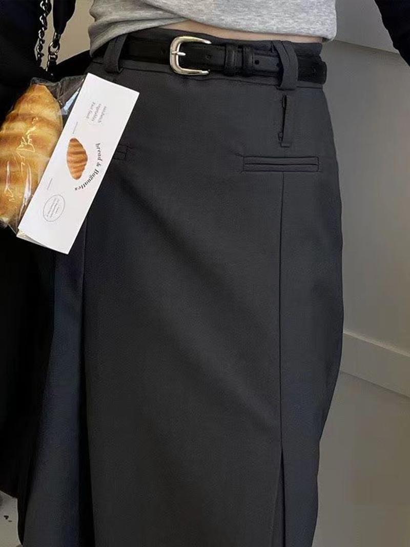 Shiny Silver Color Buckle Belt, Elegant Simple Design, Decorative Student and Younger Adult Waistband, Korean Fall Accessory, Pu Buckle Belt