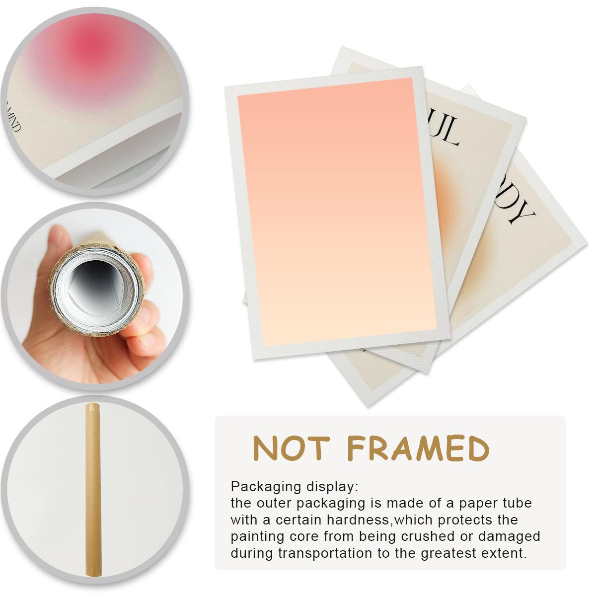 Nail Art Canvas Painting without Frame, 3 Counts/set Nail Art Pattern Wall Art, Wall Decor for Home Living Room Bedroom, Ornaments