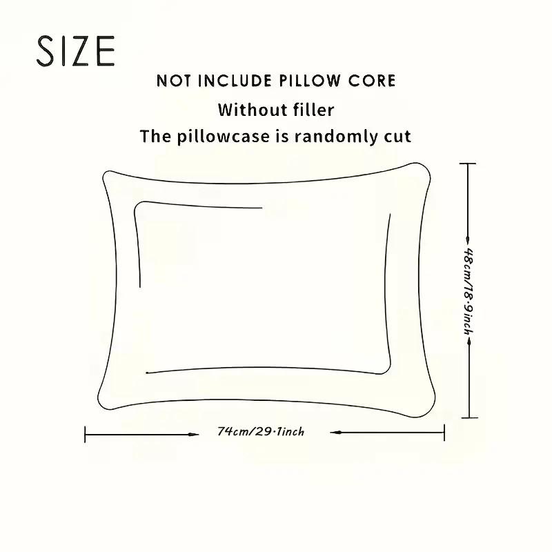 Fresh Small Floral Pillowcase, Cartoon Pillowcase, Single Pack & Twin Pack, High Gram Weight, Soft Comfortable, Home Essentials