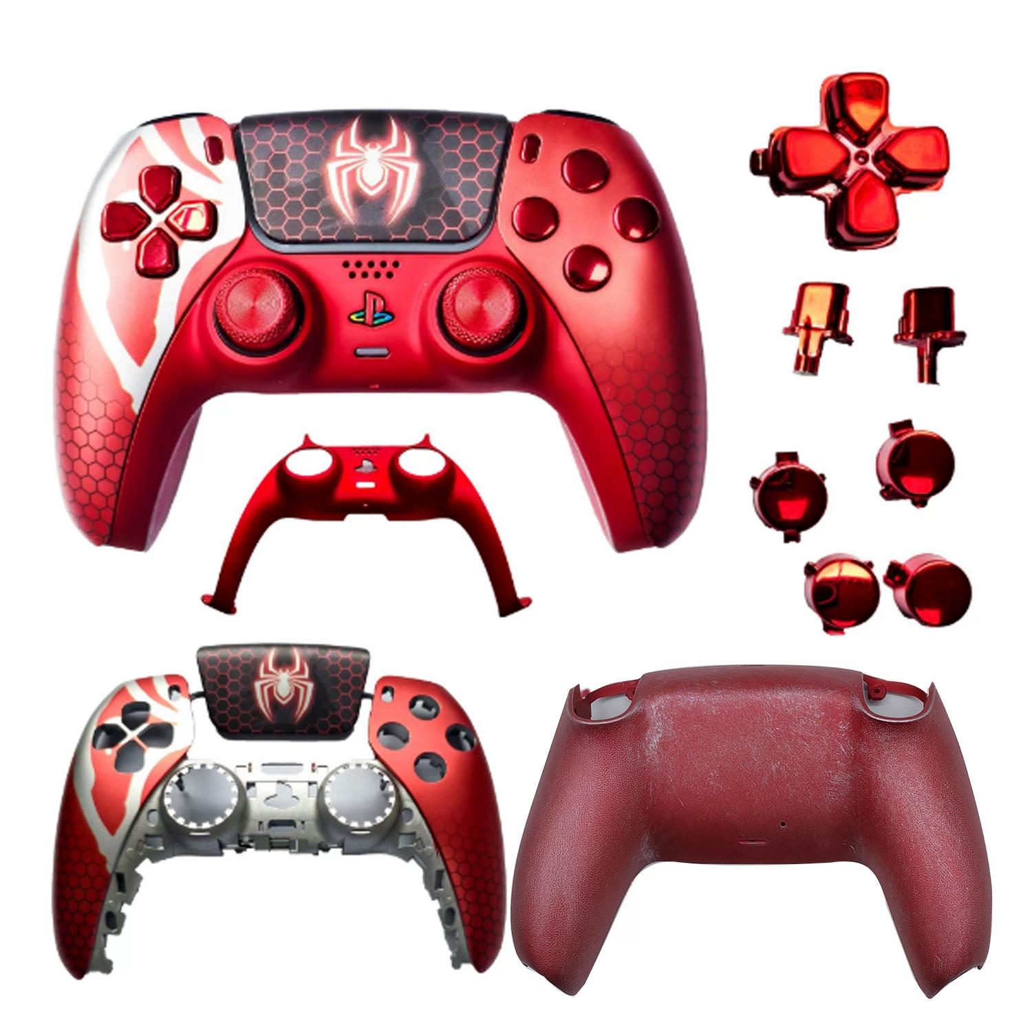 Ps5 Game Controller Replacement Shell Cover, Creative Ip Bottom Shell Decorative Strip, Compatible with Ps5 Handheld Console Accessories