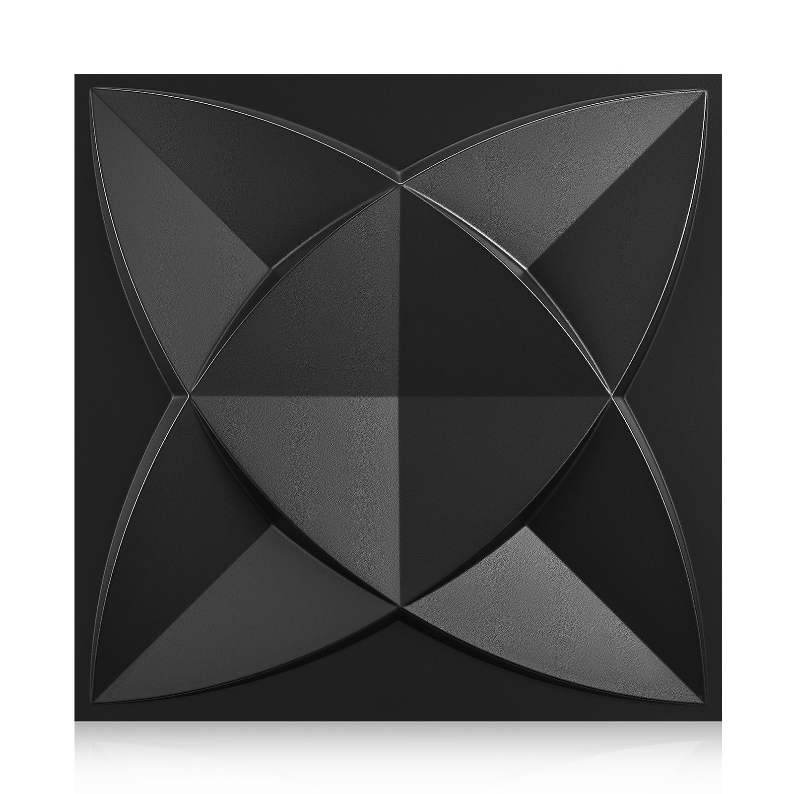 3D Geometric Pattern Wall Panel, PVC Material Wall Decoration, Modern Wall Decor for Living Room Hall Bedroom Hotel Office