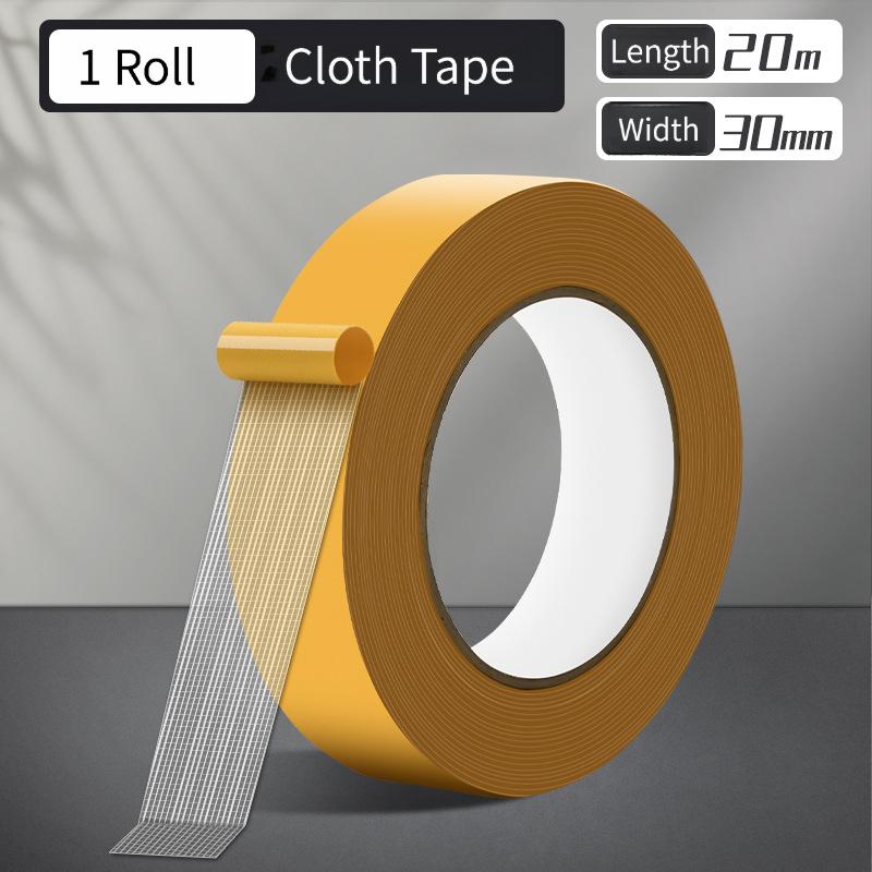 20m Multi-Purpose Double Sided Mesh Tape, High Strength Waterproof No Trace Fixing Tape