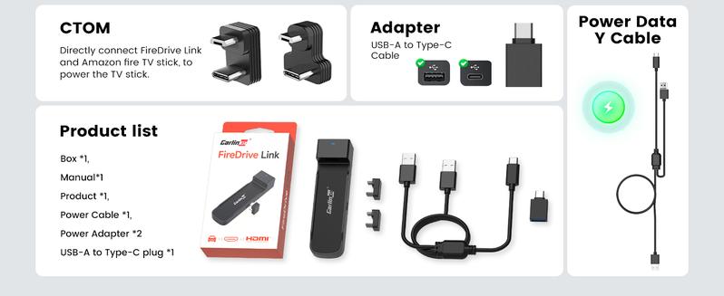 【TikTokShopBlackFriday】Carlinkit Fire Drive | HDMI Adapter for wired CarPlay | Supports Fire TV, Netflix & YouTube, Upgrade Your CarPlay – Stream Netflix, YouTube, Disney+, and more