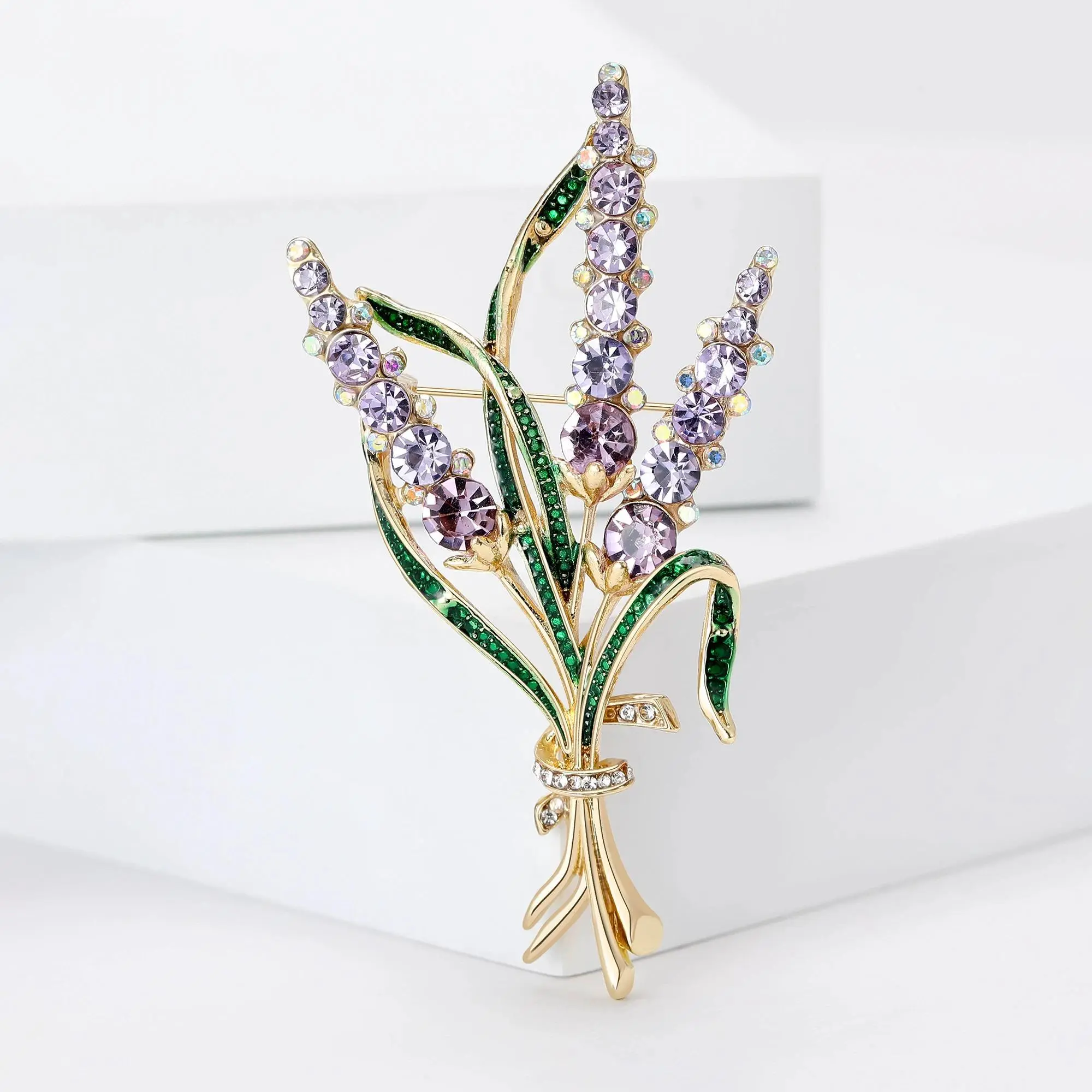 Rhinestone Wheat Ear Brooches - Unisex Plant Motif Pins, Women's Office Party Jewelry Accessories, Backpack Decor Gifts, Collar Clip Badges