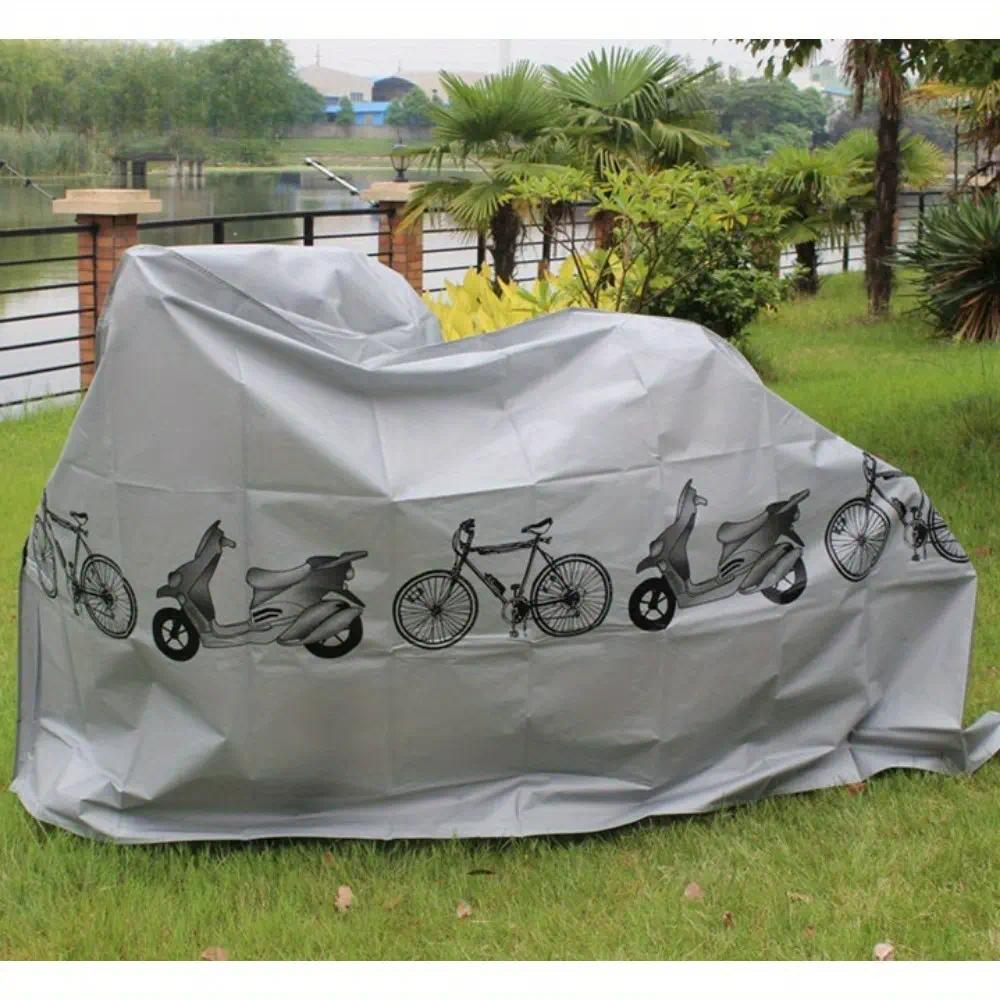 All-Weather Universal Bike Cover for Outdoor Storage, UV Protection Dust & Wind Resistant, Heavy-Duty Bicycle Shield Cover