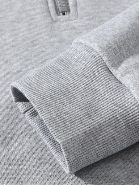 Men'S Plain Drop Shoulder Sweatsuit Set, Casual Half Zip Hoodie & Drawstring Sweatpants With Pocket Men'S Plain Drop Shoulder Sweatsuit Set, Casual Half Zip Hoodie & Drawstring Sweatpants With Pocket