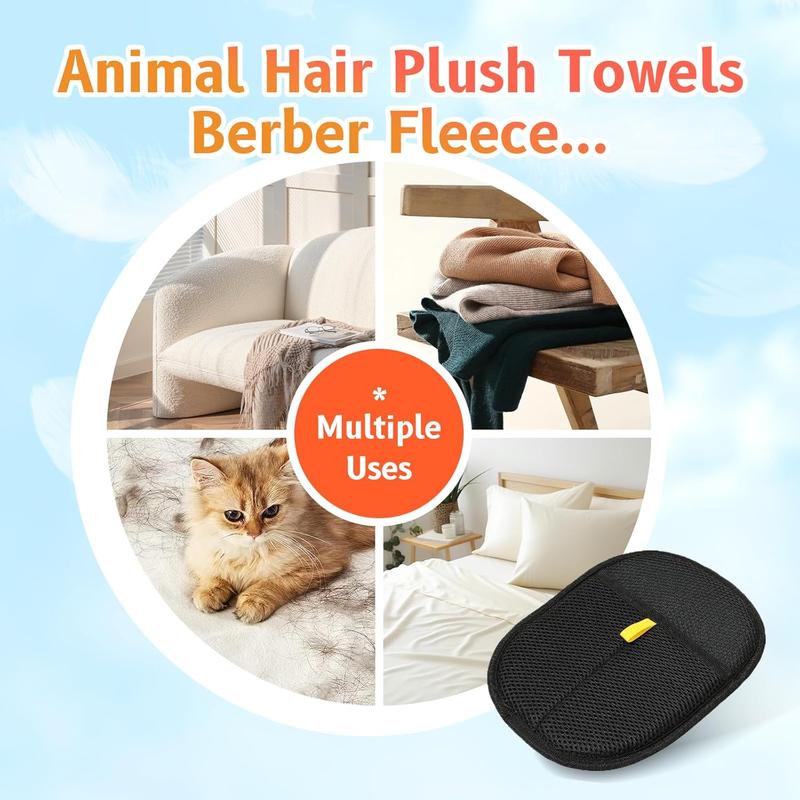 Pet Hair Removal Glove - Static Tech for Cats/Dogs & Furniture! Washable & Reusable