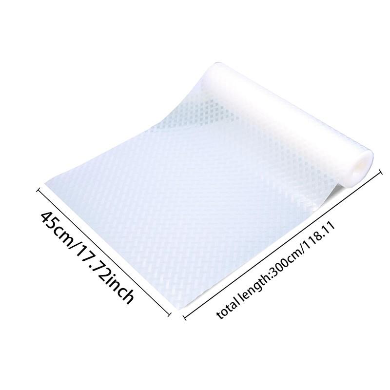 Washable Cabinet Liner, Non-Adhesive Clear Drawer Liner, Non-Slip, Transparent, for Kitchen Cabinets, Pantry Cabinets, Multi-Purpose Mat