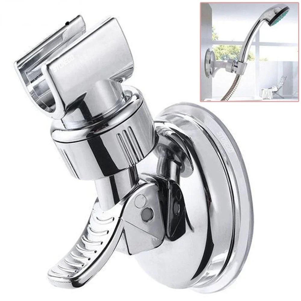 Adjustable Shower Rack Suction Cup Lotus Rainfall Holder Handheld Shower Head Bathroom Spray Nozzle Fixed Base