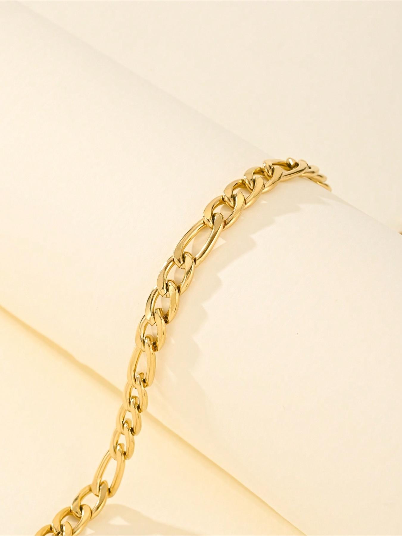Fashion Cuban Chain Women's Ankle Chain, Non Fading, Stainless Steel Accessories