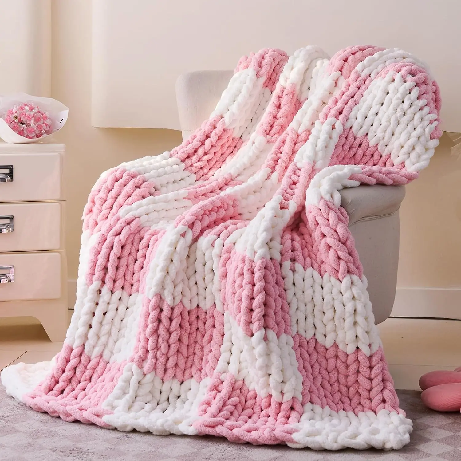 Pink Checkered