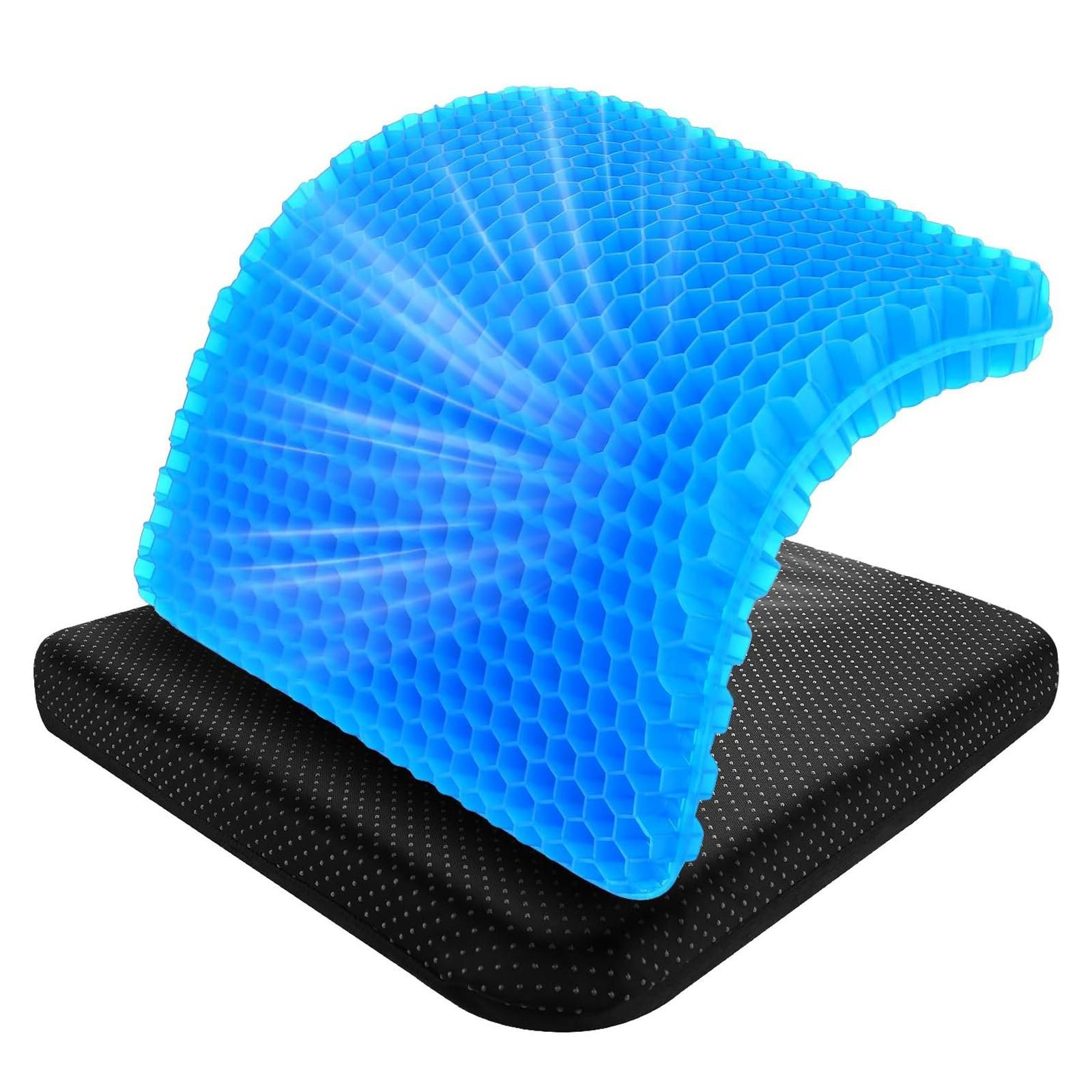 Double-layered honeycomb gel seat cushion is highly elastic, easy to carry, foldable, and detachable. It enhances airflow, keeping the bottom cool, and is suitable for those who sit for long periods in the office or car. It's also an excellent gift