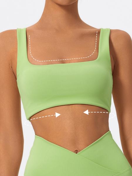 Women's Solid Color Sports Bra, Breathable Comfortable High Stretch Sports Bra, Ladies Sportswear for Indoor Outdoor Wear, Workout Bras