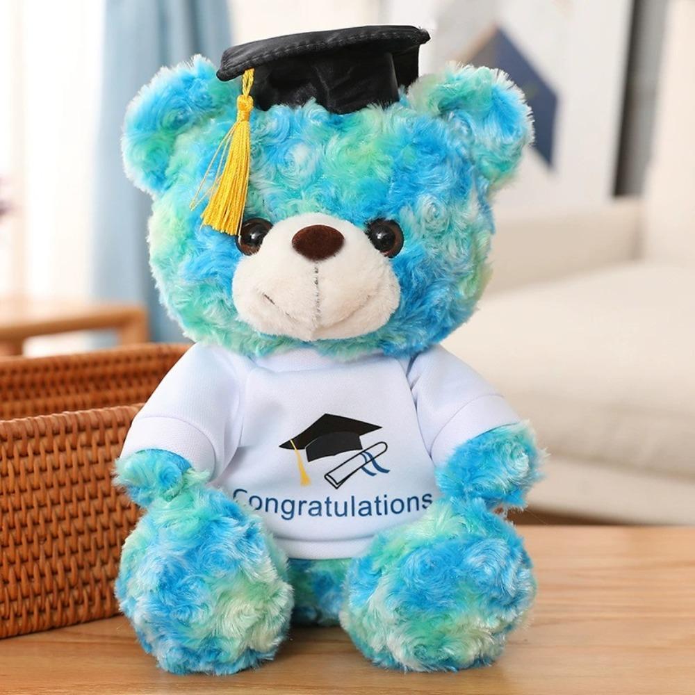 9 Inch Graduation  Bear with Doctor Cap & Congrats Outfit, Plush Grad Keepsake Toy, Ideal Graduation Gift for Graduates