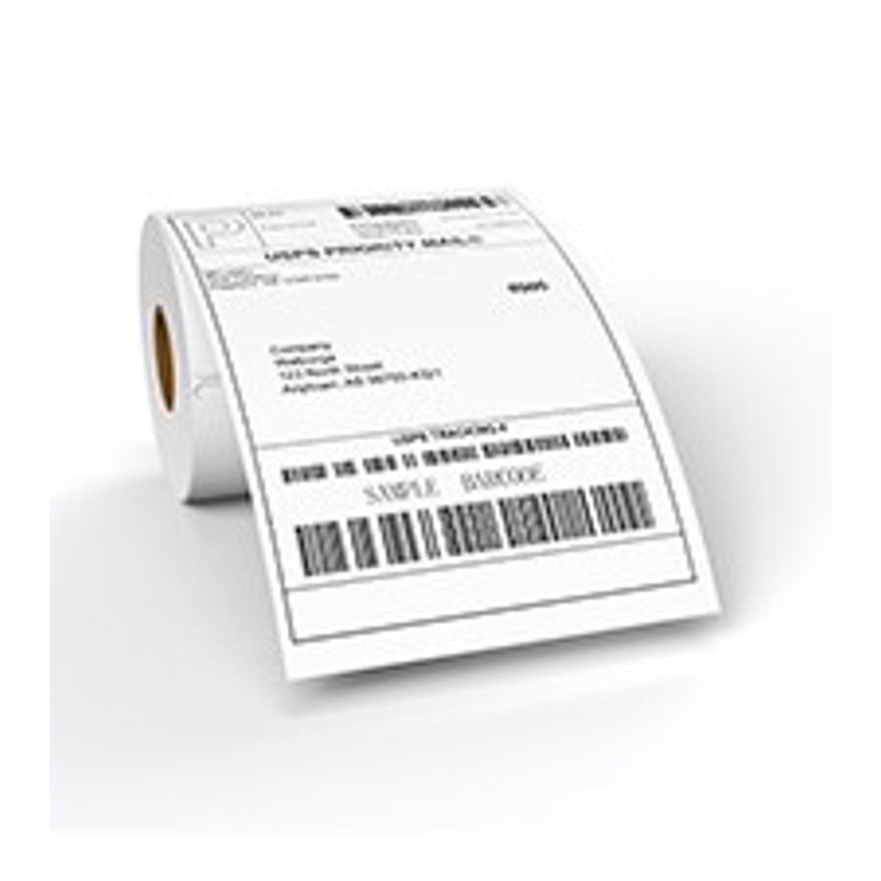 4x6 Direct Thermal Labels (1000 Labels) 4" x 6" Perforated Shipping Labels Compatible with Zebra Printers Fanfold Thermal Label Stickers for Shipping Packages - 1 Stacks White Labels 4x6 Direct Thermal Labels (1000 Labels) 4" x 6" Perforated Shipping Labels Compatible with Zebra Printers Fanfold Thermal Label Stickers for Shipping Packages - 1 Stacks White Labels