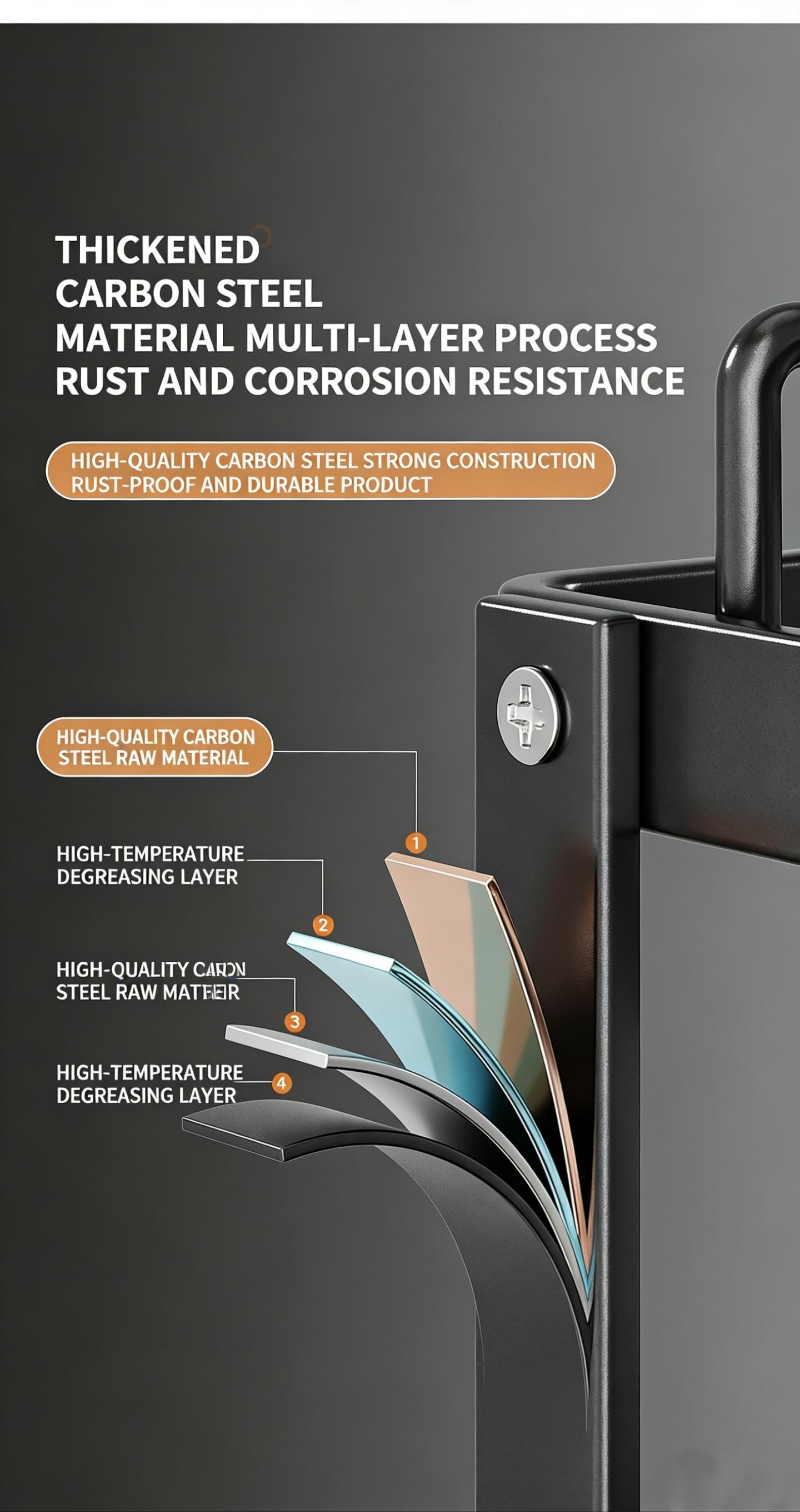 Two-Tier Large Metal Dish Rack for Kitchen Countertops, Space-Saving & Durable Design, Includes Slots for Knives Forks Cup Holders