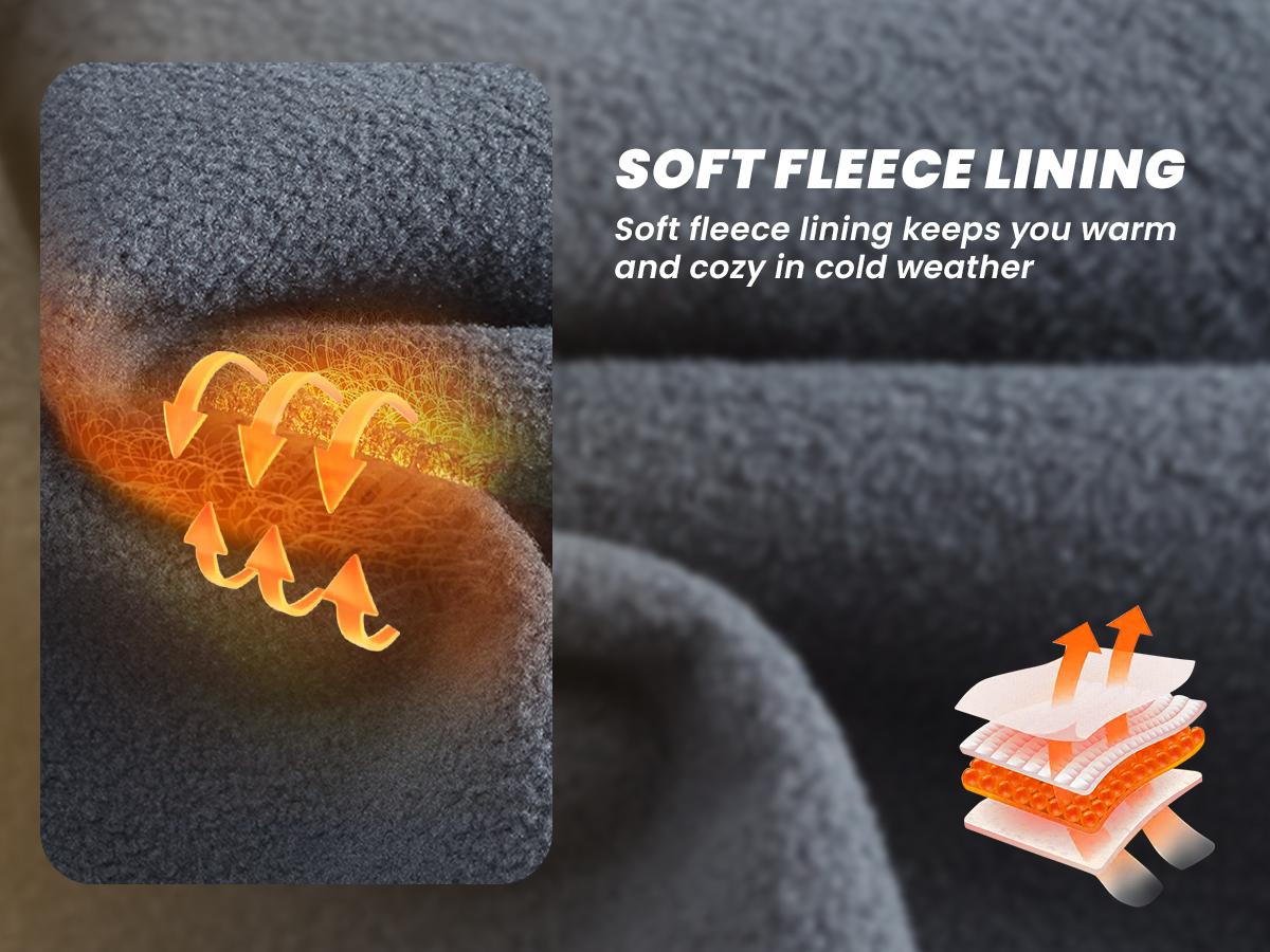 TBMPOY Men's Outdoor Snow Ski Water Resistant Fleece Lined Pants