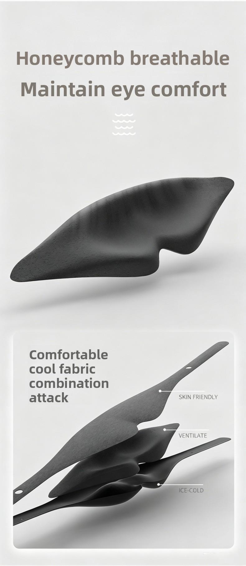 Detachable 3D Sleep Eye Mask And Earplug Integrated, A Must-Have Sleep Aid With Adjustable Soft Eye Protection, Light Blocking, Noise Reduction, And Effective Sound Insulation And Treatment For Insomnia.Suitable For Travel, Camping, Gift Giving.