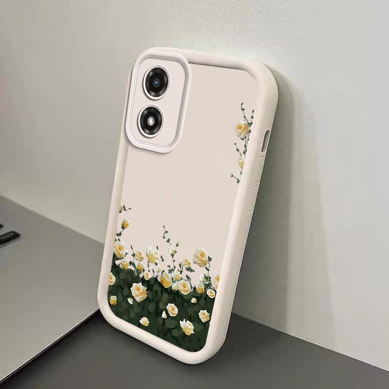 1 Piece Elegant flowers Stylish For Moto G04S 4G Case With Comfortable feel Finish Featuring Impact Resistant For Casual
