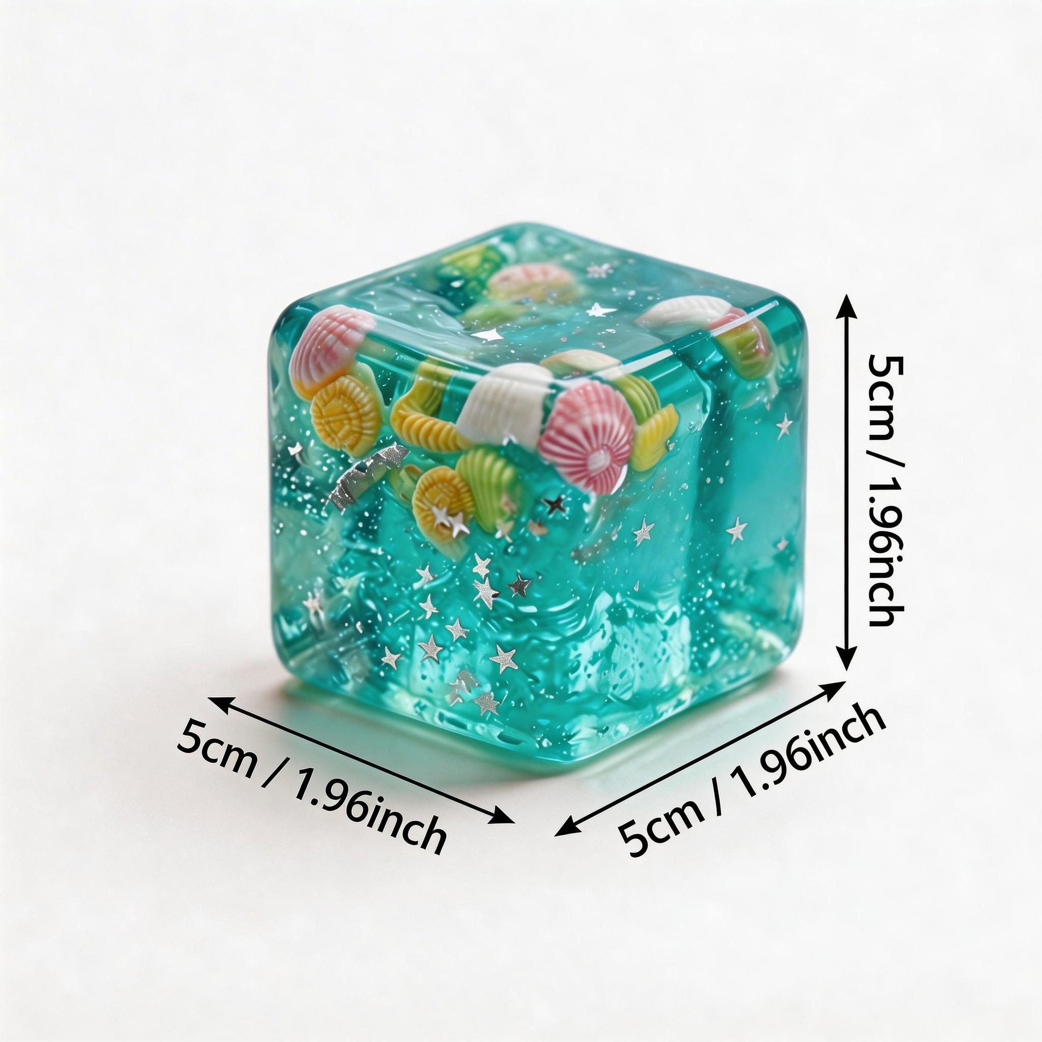 Large Jelly Ice Cube Squishy Toy, Temperature-Sensitive Soft Hard Stress Relief, Office Fidget, Student Pressure Release, 1pc