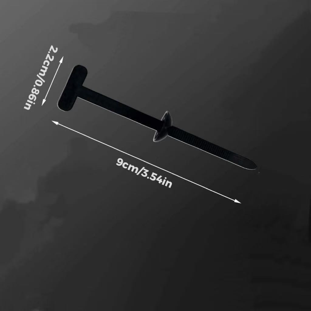 Upgrade Nylon Universal Cable Tie Buckle, for Car Fender Trunk Bumper Repair, Home & Garage Patent Pending, 2026 New Heavy Duty Self-Locking Zip Ties Holder with Pin Button Design