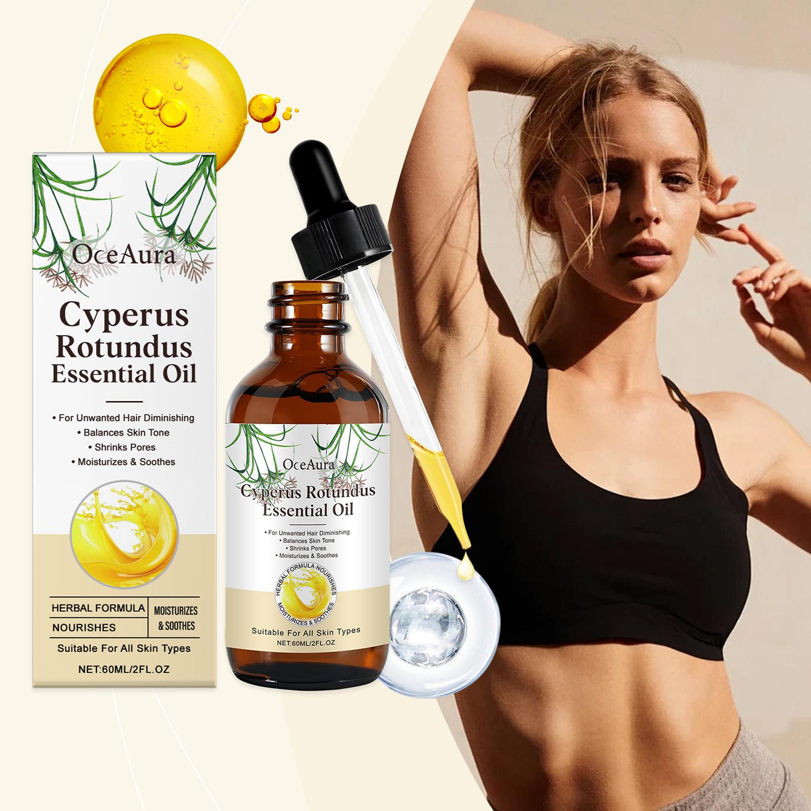 Herbal Hair Removal Care Oil, Gentle Hair Cleansing, Smooth Skin, Aloe Vera Extract, Soothes Sensitive Skin After Shaving