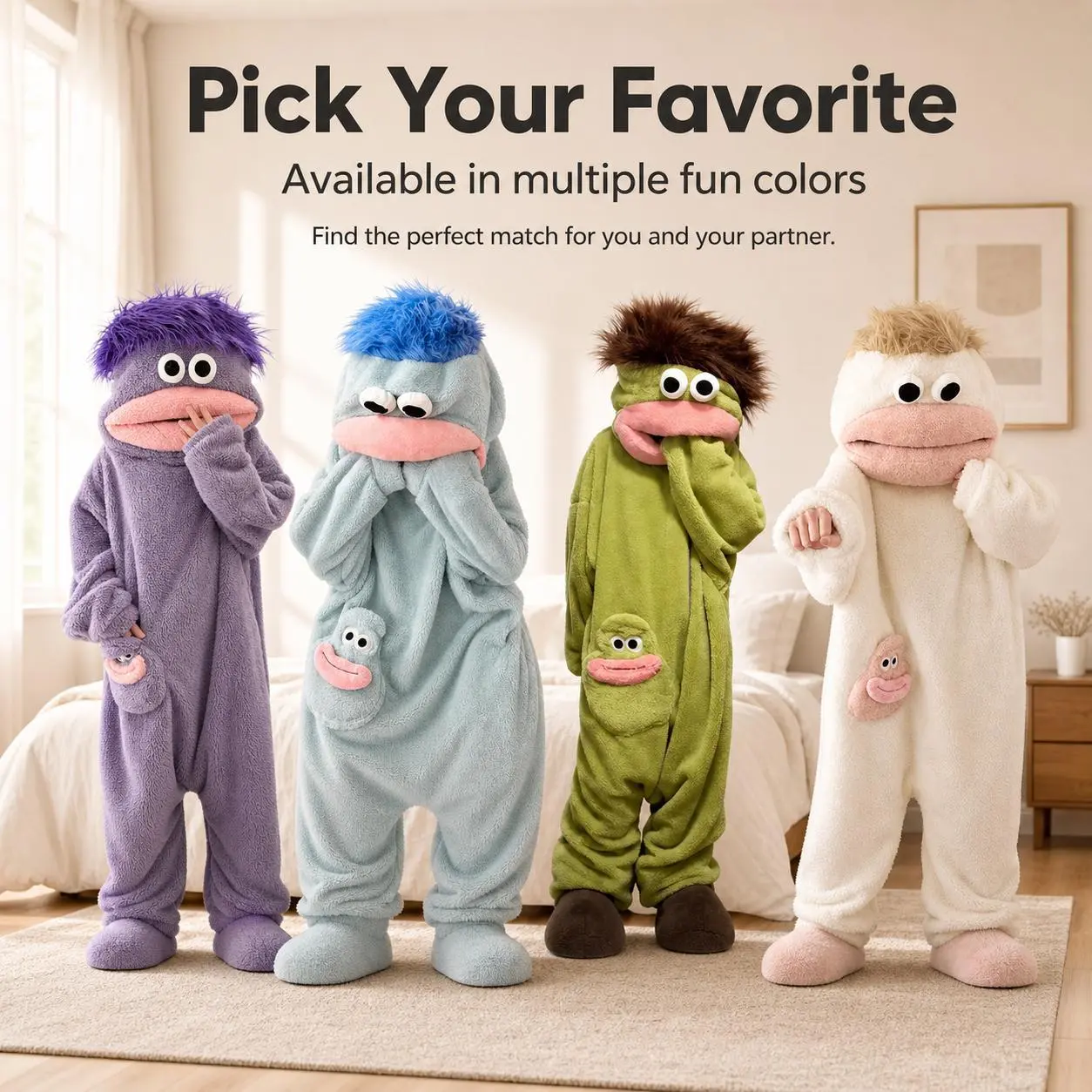 Funny Ugly Cartoon Creature Onesie Pajama 3 Piece Set with Plush Foot Covers & Giant Novelty Comb Thick Fluffy Coral Fleece Adult Cosplay Loungewear for Halloween Sleepover Funny Video Shooting Aesthetic Blue, Fabric Soft,  spiderman polyester original